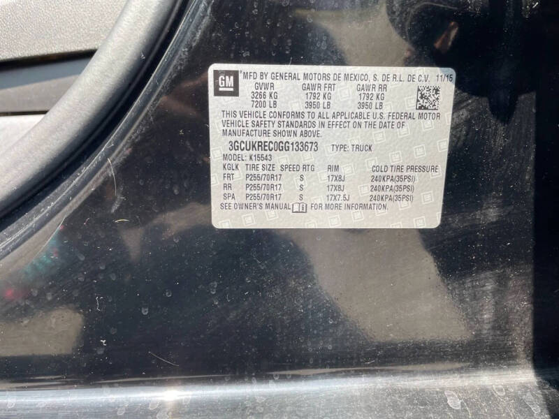 2016 Chevrolet Silverado 1500