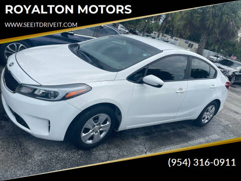 2018 Kia Forte for sale at ROYALTON MOTORS in Plantation FL