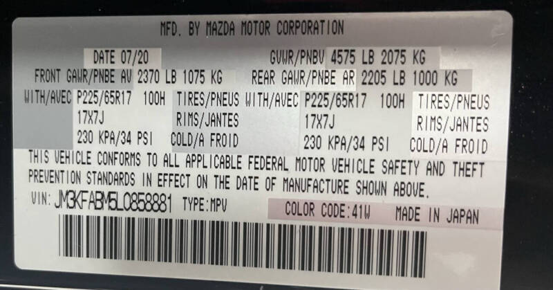 2020 Mazda CX-5 Sport