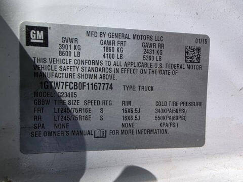 2015 GMC Savana 2500