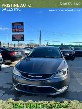 2015 Chrysler 200 for sale at PRISTINE AUTO SALES INC in Pontiac MI