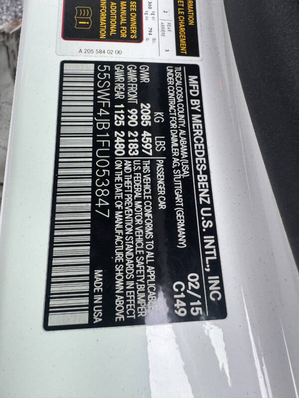 2015 Mercedes-Benz C-Class C 300