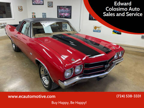 1970 Chevrolet El Camino for sale at Edward Colosimo Auto Sales and Service in Evans City PA