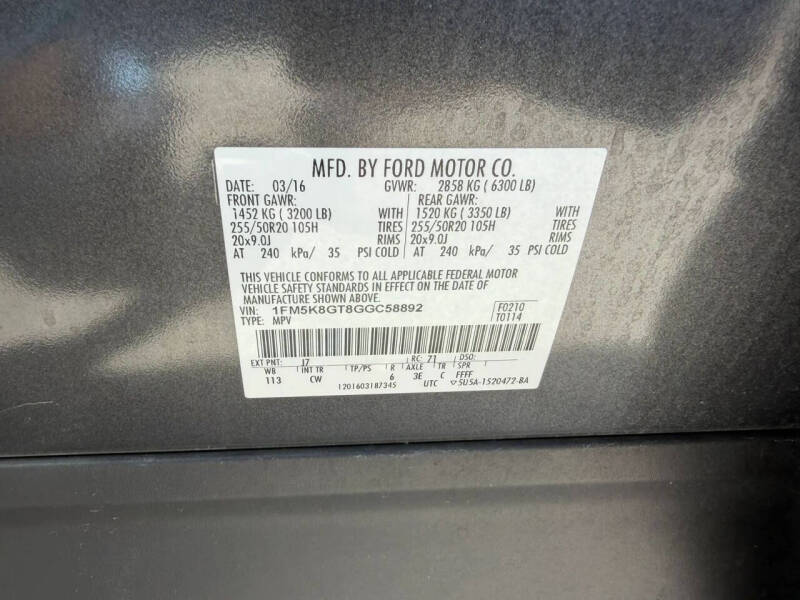 2016 Ford Explorer Sport
