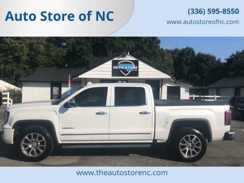 2017 GMC Sierra 1500 for sale at Auto Store of NC in Walkertown NC