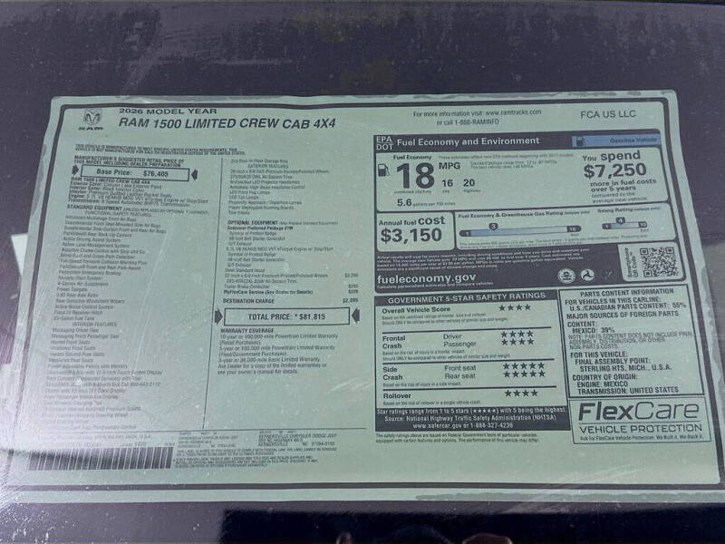 2026 RAM 1500 Limited