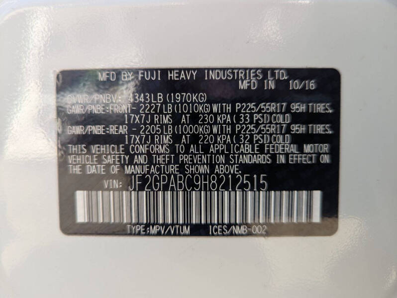 2017 Subaru Crosstrek 2.0i Premium