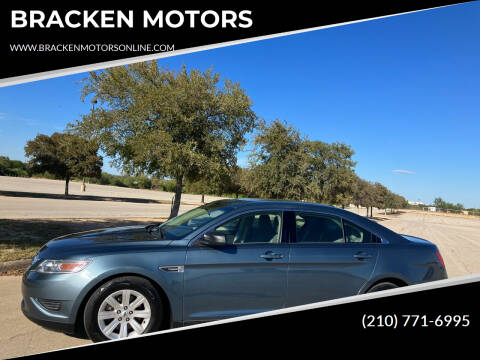 2010 Ford Taurus for sale at BRACKEN MOTORS in San Antonio TX