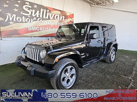 2017 Jeep Wrangler Unlimited for sale at SULLIVAN MOTOR COMPANY INC. in Mesa AZ