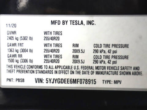 2021 Tesla Model Y Long Range