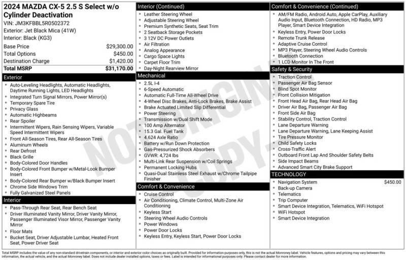2024 Mazda CX-5 2.5 S Select