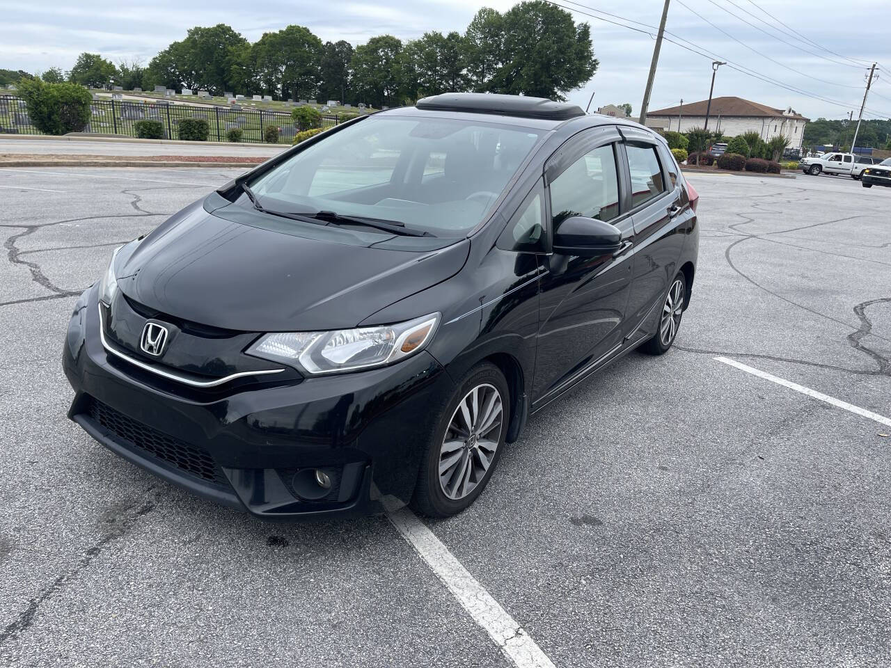 Black 2015 Honda Fit EX-L w/Navi EX-L 4dr Hatchback w/Navi 1