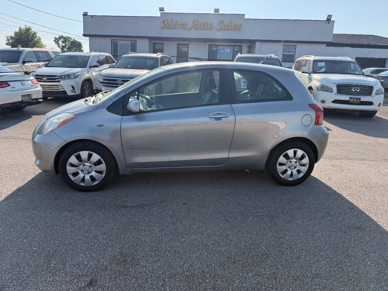 Gray 2008 Toyota Yaris Base Base 2dr Hatchback 4A 1