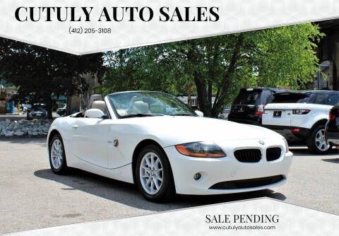 2004 BMW Z4 for sale at Cutuly Auto Sales in Pittsburgh PA