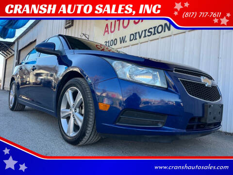 2013 Chevrolet Cruze for sale at CRANSH AUTO SALES, INC in Arlington TX