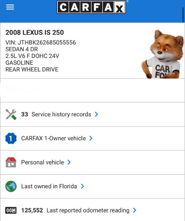 2008 Lexus IS 250