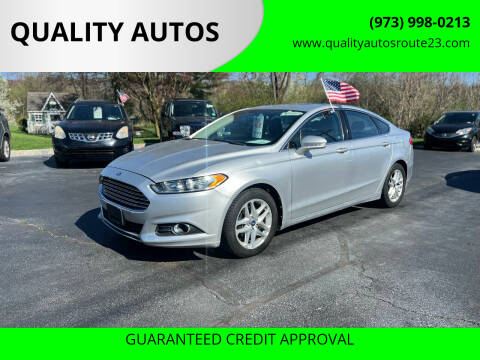 2013 Ford Fusion for sale at QUALITY AUTOS in Hamburg NJ