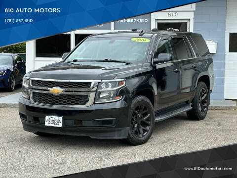 2016 Chevrolet Tahoe for sale at 810 AUTO MOTORS in Abington MA