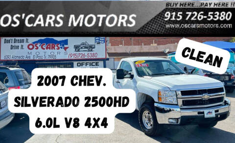 2007 Chevrolet Silverado 2500HD for sale at Os'Cars Motors in El Paso TX