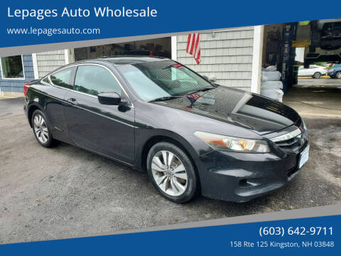 2012 Honda Accord for sale at Lepages Auto Wholesale in Kingston NH