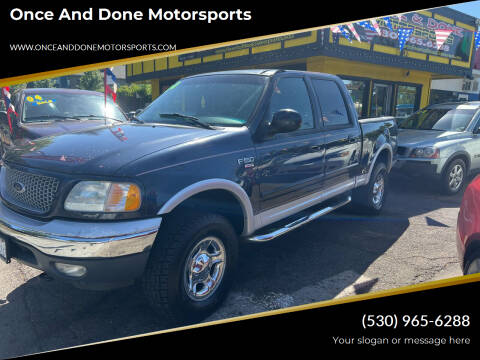 2001 Ford F-150 for sale at Once and Done Motorsports in Chico CA