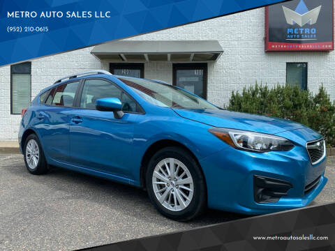 2017 Subaru Impreza for sale at METRO AUTO SALES LLC in Lino Lakes MN