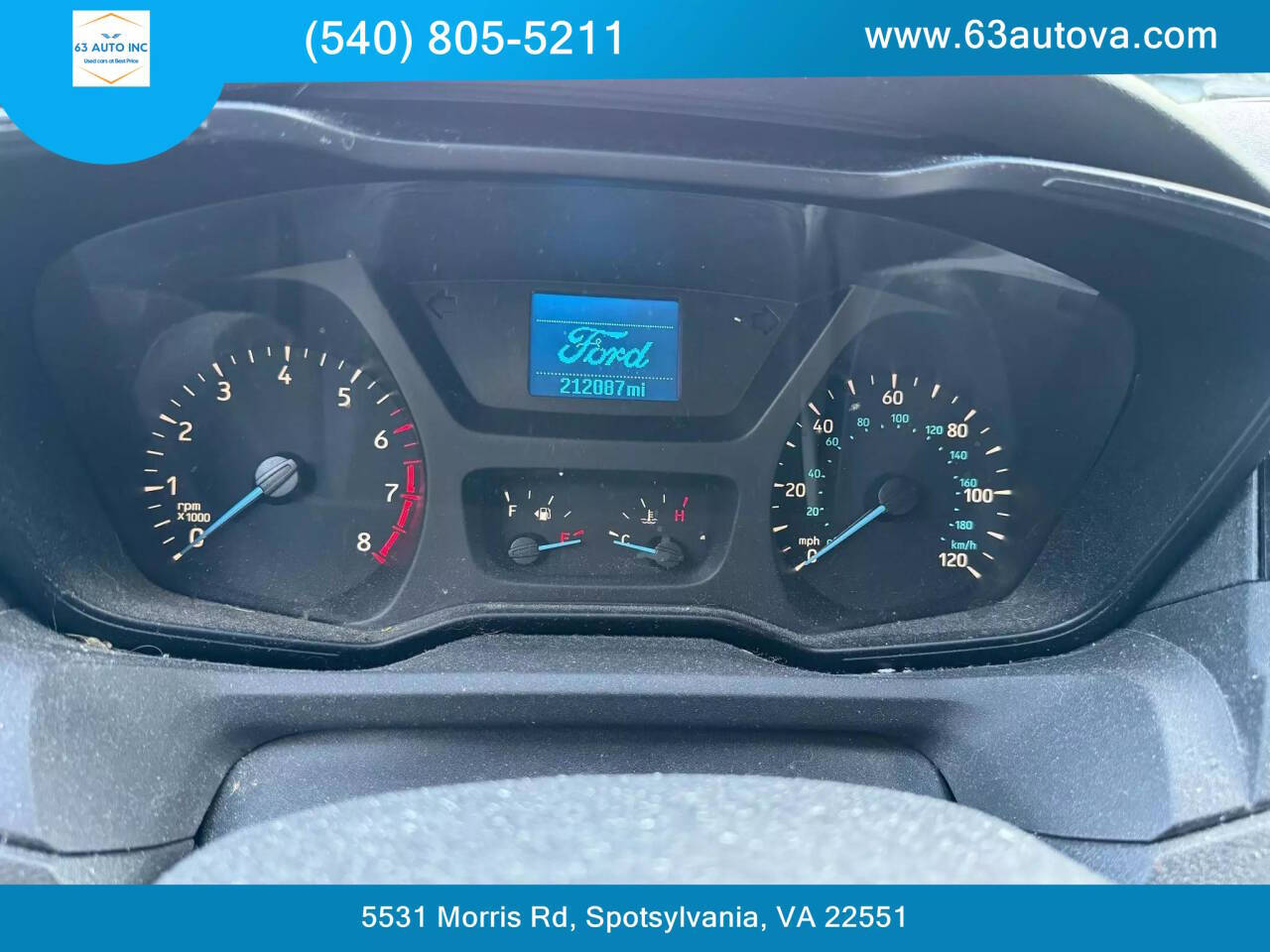 2015 Ford Transit for sale at 63 Auto Inc in Spotsylvania, VA