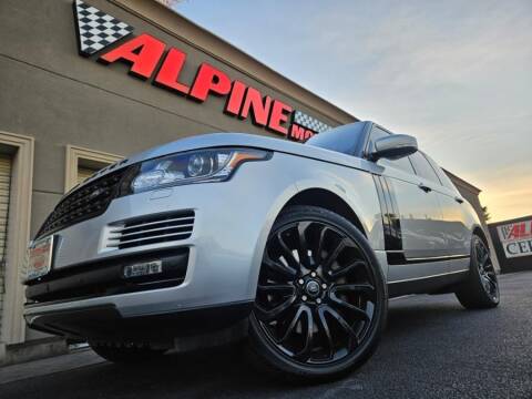 2016 Land Rover Range Rover for sale at Alpine Motors Certified Pre-Owned in Wantagh NY
