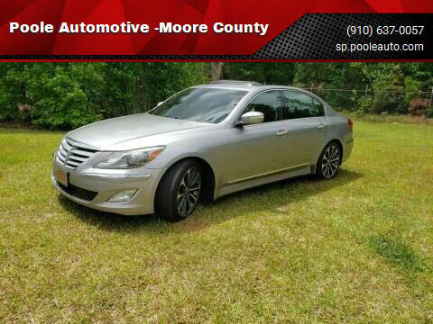 2012 Hyundai Genesis for sale at Poole Automotive in Laurinburg NC