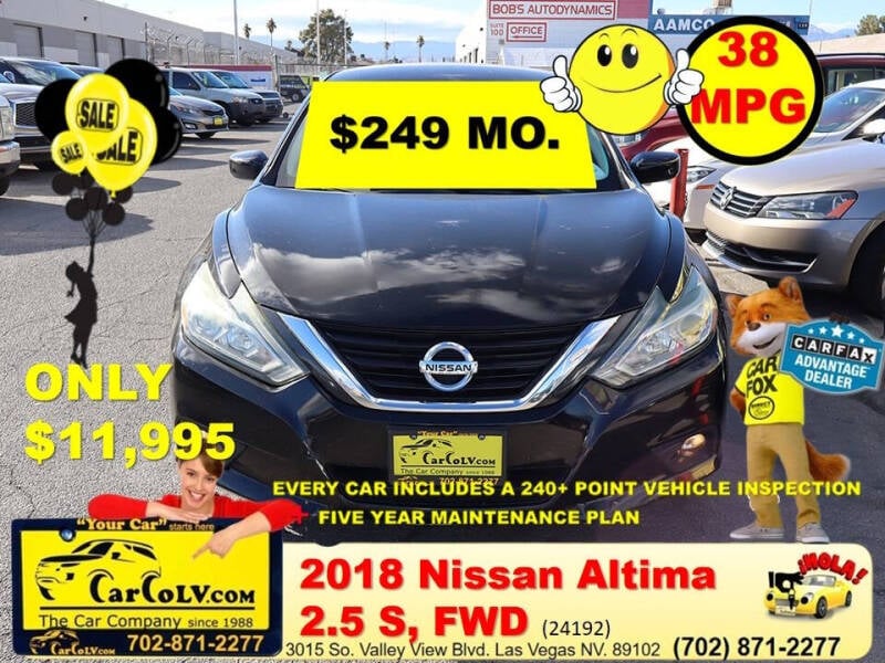 2018 Nissan Altima for sale at The Car Company - 249 monthly payments in Las Vegas NV