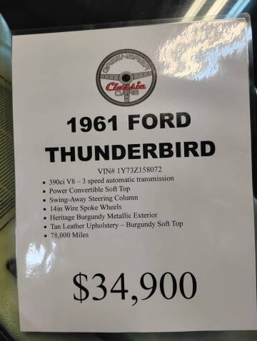 1961 Ford Thunderbird