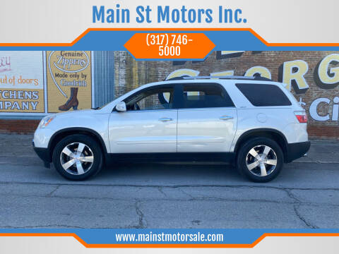 2012 GMC Acadia for sale at Main St Motors Inc. in Sheridan IN