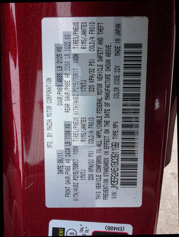 2011 Mazda CX-7 i SV