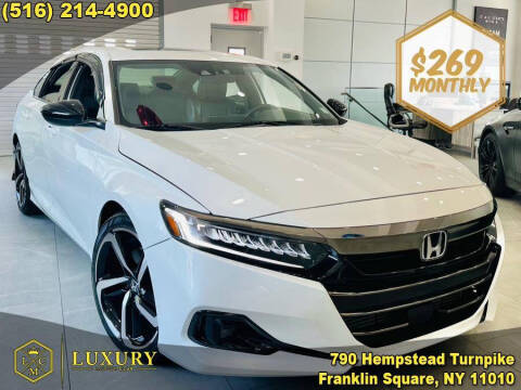 2021 Honda Accord for sale at LUXURY MOTOR CLUB in Franklin Square NY