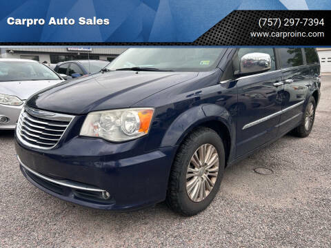 2012 Chrysler Town and Country for sale at Carpro Auto Sales in Chesapeake VA