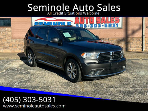 2016 Dodge Durango for sale at Seminole Auto Sales in Seminole OK