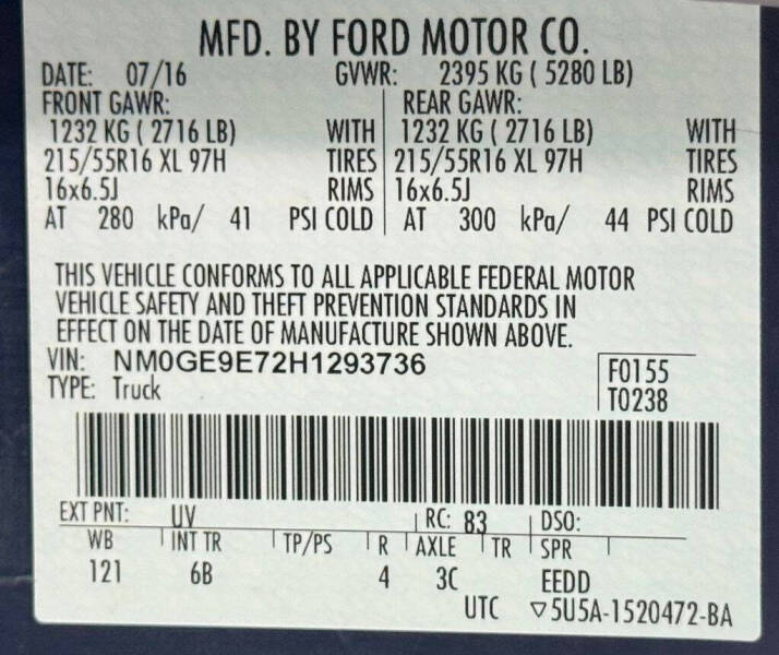 2017 Ford Transit Connect XL