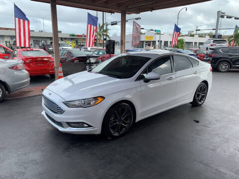 2018 Ford Fusion for sale at American Auto Sales in Hialeah FL