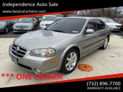 2002 Nissan Maxima for sale at Independence Auto Sale in Bordentown NJ