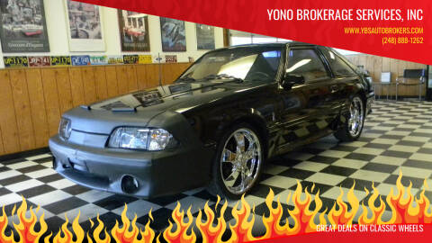 1987 Ford Mustang for sale at Yono Brokerage Services, INC in Farmington MI