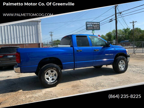 2007 Dodge Ram Pickup 1500 for sale at Palmetto Motor Co. of Greenville in Greenville SC