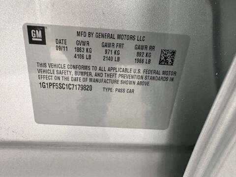 2012 Chevrolet Cruze LT