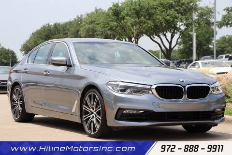 2017 BMW 5 Series for sale at HILINE MOTORS in Plano TX
