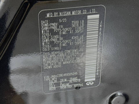 2024 Infiniti QX80 Sensory