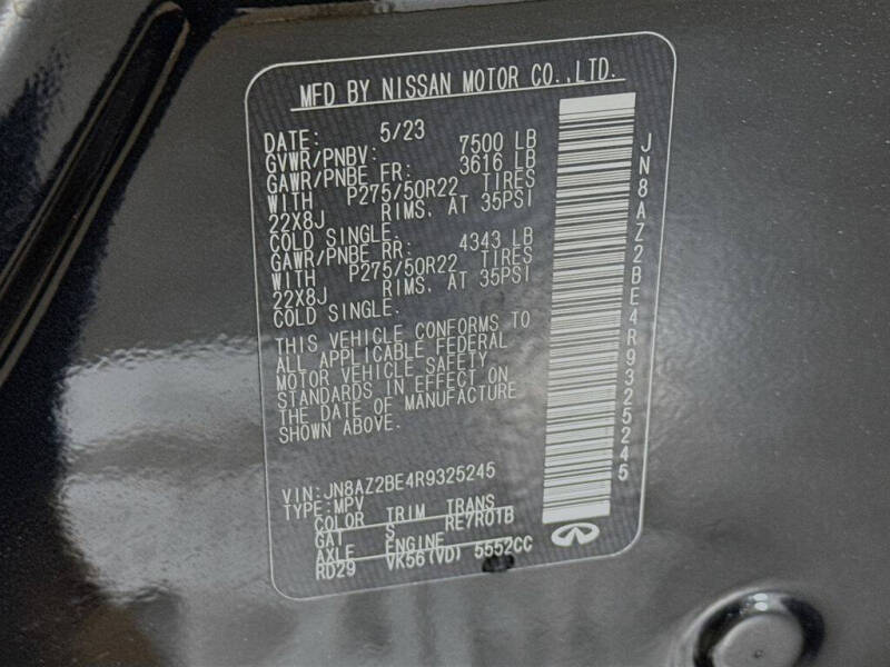 2024 Infiniti QX80 Sensory