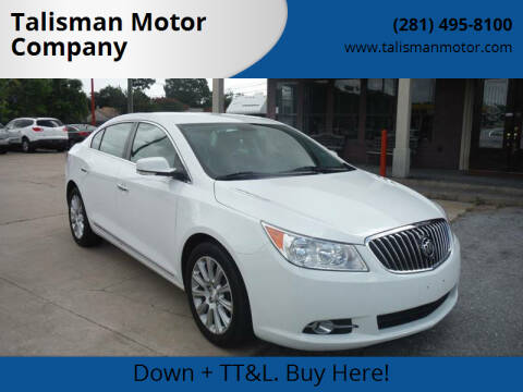 2013 Buick LaCrosse for sale at Talisman Motor Company in Houston TX