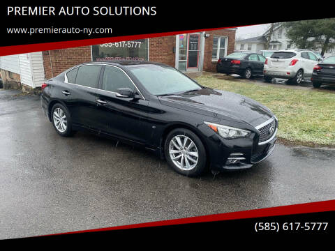 2015 Infiniti Q50 for sale at PREMIER AUTO SOLUTIONS in Spencerport NY