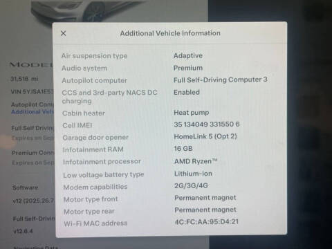 2023 Tesla Model S Standard Range