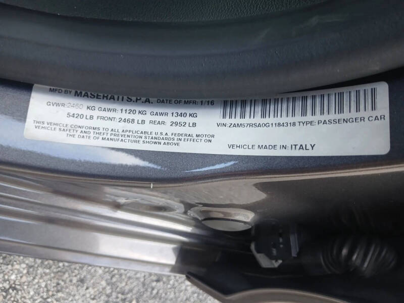 2016 Maserati Ghibli S