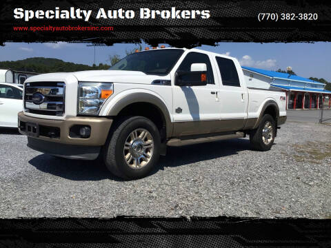 2012 Ford F-250 Super Duty for sale at Specialty Auto Brokers in Cartersville GA